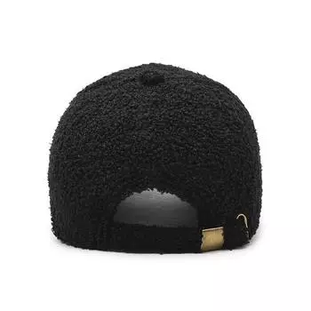 Шапка женская сезонная утолщенная теплая бейсболка модная плюшевая кепка маленькая универсальная кепка Adjustable розовый