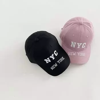 Шапка женская весна лето Интернет знаменитость улица прилив бренд буква вышивка бейсболка пара лицо маленькая кепка мужчина average size (56-58cm) чёрный