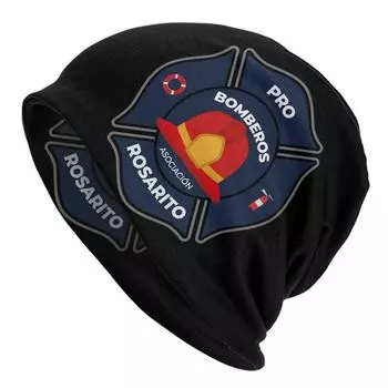 Шапки Bomberos Firefighter Skullies, унисекс, зимняя теплая вязаная шапка в стиле хип-хоп, для взрослых, пожарный, пожарно-спасательная шапка, шапка Beanies Hat