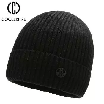 Шапки для женщин и мужчин, однотонные теплые мягкие вязаные шапки, уличные осенне-зимние акриловые шапки, женские зимние шапки унисекс AC2162 One Size чёрный