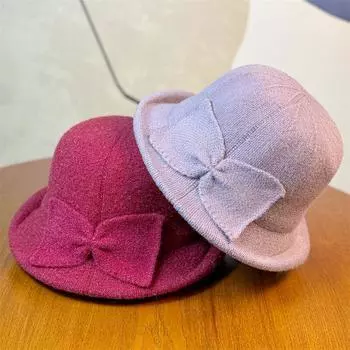 Шапки для женщин среднего возраста, пожилые, осень-зима, норковый мех, модный, элегантный, вязаный, теплый, модный, для мам one size чёрный