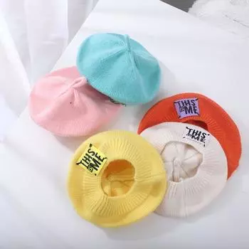 Шапки Универсальная детская шапка с тыквой Шерстяная шапка Шапка художника