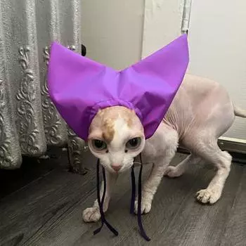 Шапочка для душа для кошек, регулируемая водонепроницаемая шапочка для купания с крышкой для ушей, защитная шапочка для купания и дождя для кошек жёлтый