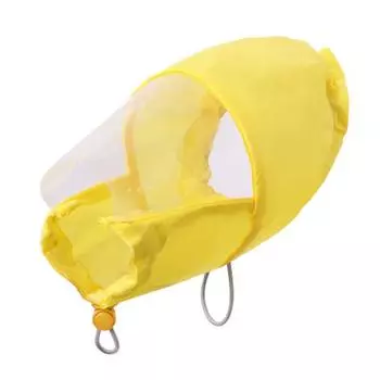 Шапочка для душа для собак с прозрачным козырьком, водонепроницаемая, для защиты ушей питомца, шапочка для купания, регулируемая защита головы для котят, щенков, маленьких и средних собак, кошек S