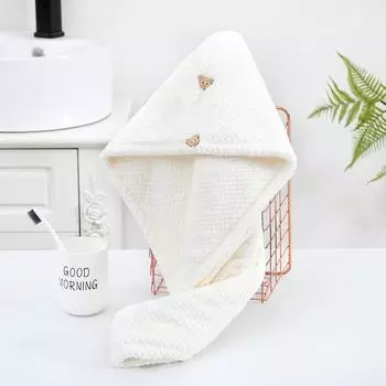 Шапочка для душа для женщин, быстросохнущая, с сильным впитыванием воды, утолщенная, домашняя сумка для волос, полотенце для сухих волос