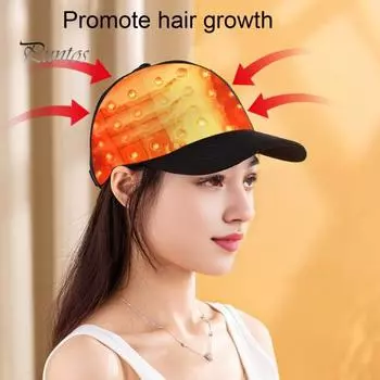 Шапочка для фототерапии с красным светом для восстановления роста волос, здоровья кожи головы, 70 светодиодов, терапевтическая шапка с красным светом для мужчин и женщин, лечение истончения волос, уменьшение перхоти