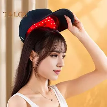 Шапочка для фототерапии с красным светом для восстановления роста волос, здоровья кожи головы, 70 светодиодов, терапевтическая шапка с красным светом для мужчин и женщин, лечение истончения волос, уменьшение перхоти A