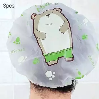 Шапочка для купания для женщин, водонепроницаемый чехол для душа для дома, шапочка для душа для взрослых для детей, чехол для волос на кухне, чехол для волос с защитой от масляного дыма розовый