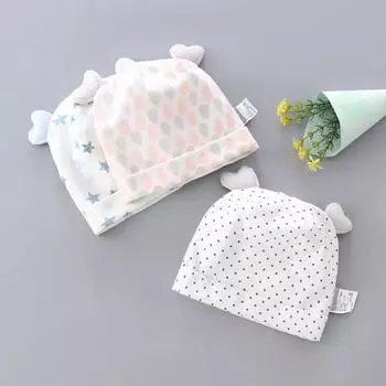 Шапочка для новорожденного плода, двухслойная, дышащая, для детей от 0 до 3 месяцев, удобная, для защиты головы ребенка на весну и осень