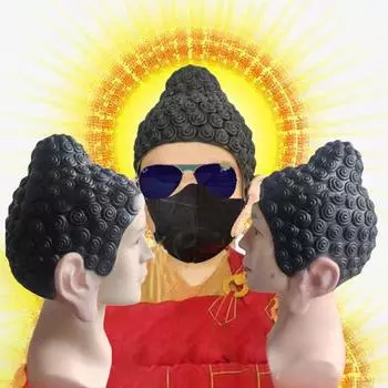 Шапочка для плавания Будды уникальной формы, идеально подходящая для костюмированных вечеринок, тематических мероприятий, головные уборы, аксессуары для вечеринок L