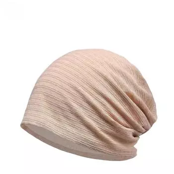 Шапочка для родов, послеродовая, четырехсезонная, двухслойная, трикотажная, хлопковая, дышащая, легкая, универсальная, для химиотерапии, ночная шапочка Baotou Capped/Elastic небесно-голубой