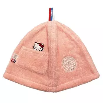 Шапочка для сауны Sanrio Персонажи Сауна Вибрации Коллаборация Популярно среди женщин Предотвращает приливы Предотвращает повреждение волос Включает карман для ключей Полотенце Имабари