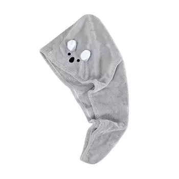 Шапочка для сухих волос из полиэстера и парчи Baotou, впитывающая воду, вышитая банная шапочка для детей и взрослых, шапочка для сухих волос One Size