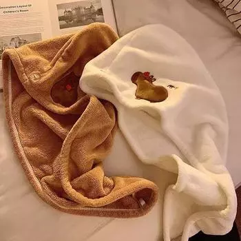 Шапочка для сушки волос Capybara, быстросохнущая шапочка для волос, шапочка для морской свинки, шапочка для ванны, шапочка для сушки волос, супервпитывающая шапочка для волос