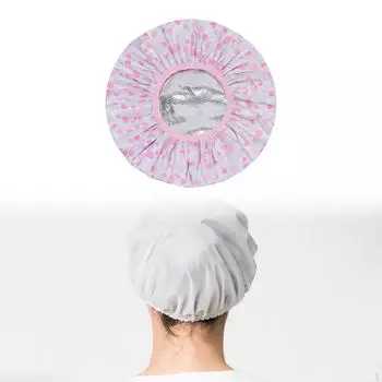 Шапочка для ванны для волос портативный уход утолщенный дорожный инвентарь фольга пар для Adults