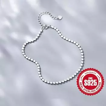 Шапочка из стерлингового серебра 925 пробы, круглые бусины, винтажный ножной браслет, летний пляжный отдых, праздничные подарки, гипоаллергенный орнамент