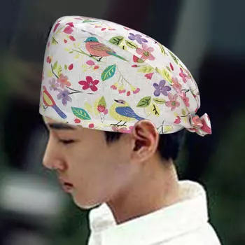 Шапочка-скраб для медсестры, подарок на день, легкие моющиеся шапки с принтом для ухода за больными для массажа, унисекс style F