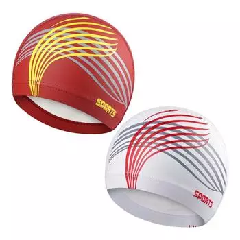 Шапочки для купания для взрослых, шапочка для купания с длинными короткими волосами, шапочки для плавания из искусственной кожи