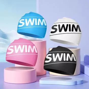 Шапочки для плавания большого размера для женщин и мужчин, эластичные, удобные, силиконовые, для купания, длинные, для защиты ушей, для взрослых, шапочка для плавания