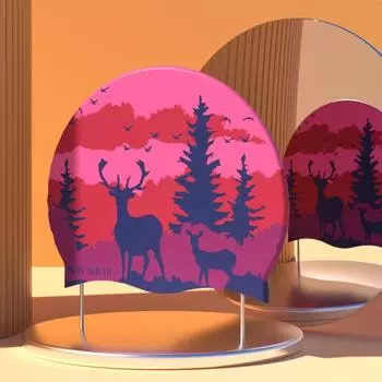 Шапочки для плавания с рисунком лося большого размера с длинными волосами, защитные шапочки для плавания для женщин, силиконовые шапочки для плавания, аксессуары для бассейна