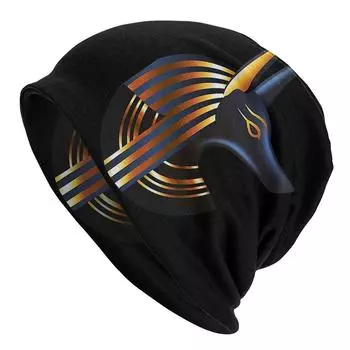 Шапочки Skullies, Древний Египет, шапка Анубиса, зимние теплые шапки с капюшоном, лыжная шапка унисекс One Size