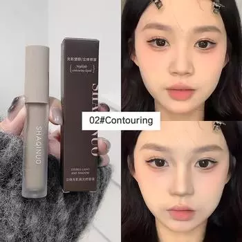 SHAQINUO 3D Contouring Concealer and Highlighter Face Makeup, Highlighting&Contouring Pen Creamy Concealer Highlight Stic