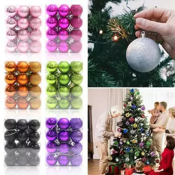 Шар для украшения рождественской елки - небьющееся рождественское украшение для праздничной подвесной елки Sui G3W3 lake blue-1set