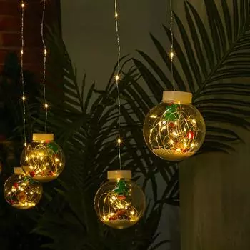 Шар Фея Гирлянда Светодиодная Лампочка Внутреннее Рождественское Украшение (Рождественская елка) *