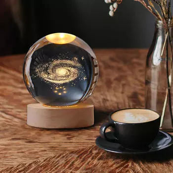 Шар Ночной Светильник, Прикроватная Лампа Обучающий Светильник Для Спальни Стола Дома Milky Way