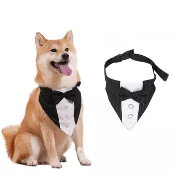 Шарф для питомца, нагрудник, треугольный шарф, костюм, свадебные аксессуары S