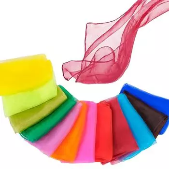 Шарф для жонглирования, шарф для танцев, шарф для выступлений для детей дошкольного возраста, шарф для танцевального жонглирования, жонглирование, игры 60 х 60 см One Size