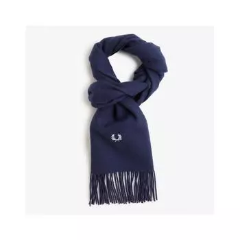 Шарф Fred Perry из овечьей шерсти темно-синий, белоснежный Cfpu2334126 608 Free