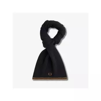 Шарф Fred Perry Twin Tip из смеси мериносовой шерсти, черный Cfpu2439152 S77 qzgCfpu2439152 S77 Free