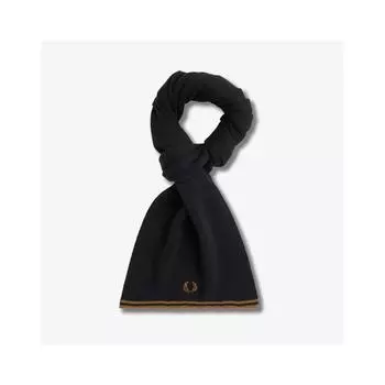 Шарф Fred Perry Twin Tip Merino Wool черный Cfpu2439152 S77 Free