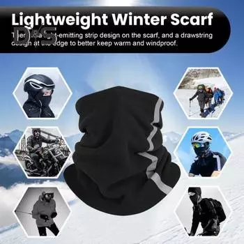 Шарф из флиса с завязкой по краю, унисекс, легкий зимний шарф для верховой езды, катания на лыжах, путешествий, теплый, однотонный, для шеи 25*30cm розовый