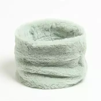 Шарф из искусственного меха кролика, мужское и женское теплое одеяло, пуловер для защиты шейного отдела позвоночника, шейный платок, универсальная однотонная маска, шарф 25x15cm