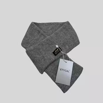 Шарф из искусственного мохера «Maillard Retro Art» — теплый, вязаный, однотонный, на осень и зиму