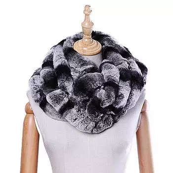 Шарф из меха кролика Рекс длинный новый женский осенне-зимний двухсторонний тканый импортный меховой шарф qiuchong above 175cm