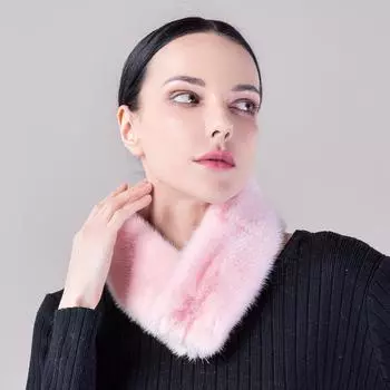 [Шарф из норковой шерсти с пряжкой] Тот же зимний теплый бархатный утолщенный корейский вариант простого шарфа для защиты шеи для мужчин и женщин 60cm*9cm