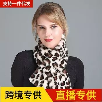 Шарф из шерсти кролика Рекс женский зимний универсальный ленивый двухсторонний утолщенный воротник-роза накидка на шею шарф шаль из искусственного меха 80-100cm