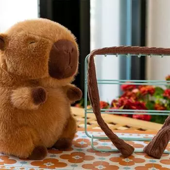 Шарф Капибара плюшевая кукла милая Капибара аниме пушистая игрушка кавайная плюшевая кукла на день рождения подарок для подруги мягкие чучела животных 2