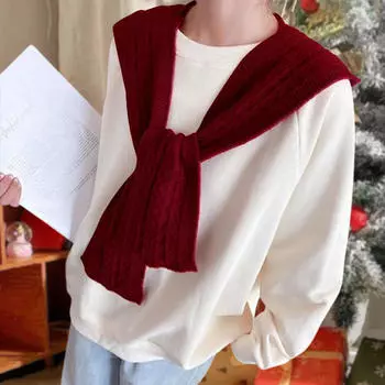 Шарф-капюшон Головной убор Грелка для шеи с капюшоном для женщин Осень Мужской Уличный