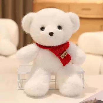 Шарф Медведь Плюшевая Игрушка Кукла Пара Плюшевый Мишка Кукла Ребенок Спит Сопровождающая Игрушка Свадебный Душ 30cm