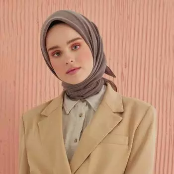 Шарф Miray Dark Mink из хлопка