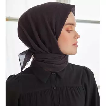 Шарф Miray Plum / Черный хлопок