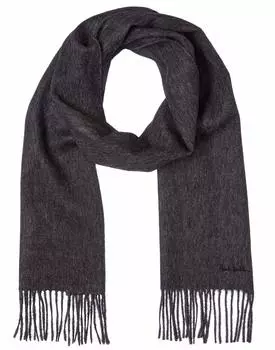 Шарф Muffler 933D Plain с вышивкой темно-серый [Paul Smith] [Предмет] темно-серого