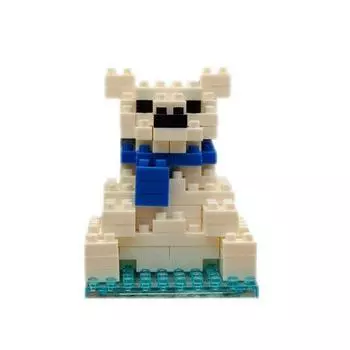 Шарф Nanoblock белый медведь 102 шт. (PCS)