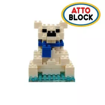 Шарф Nanoblock белый медведь