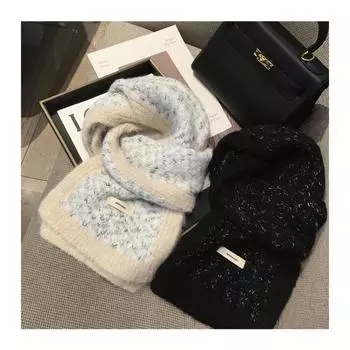 Шарф обладает высоким чувством прохлады и содержит утолщенную шерсть, подходящий по цвету теплый шарф для женщин