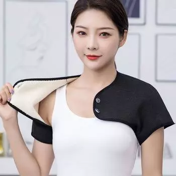 Шарф Одежда из овечьей шерсти Съемная шаль Подкладка для плеч Утеплитель Плечевой протектор XL